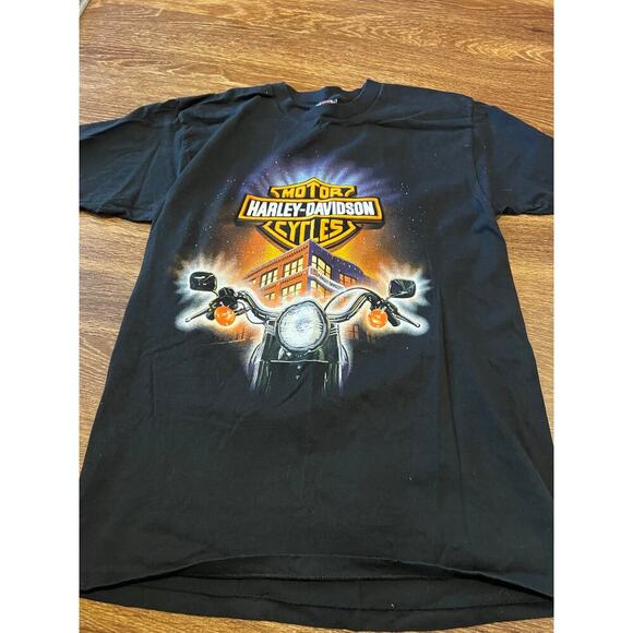 Vintage Harley Davidson Shirt Mens Large Black 1995 - Picture 4 of 6